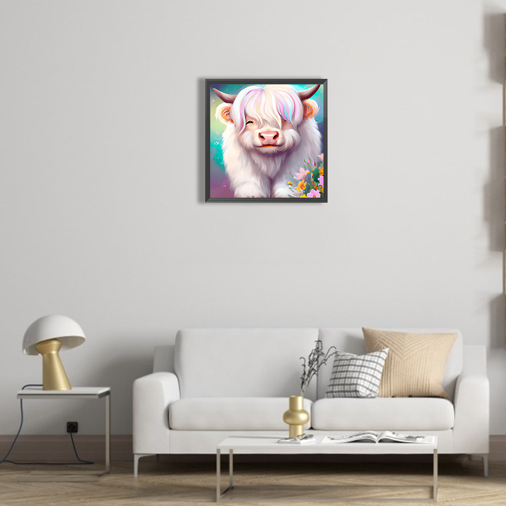 Highland Yak - Full Round Drill Diamond Painting 30*30CM