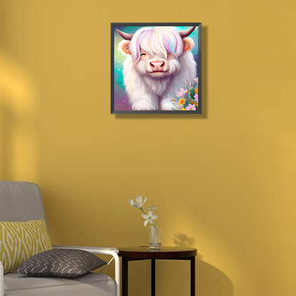 Highland Yak - Full Round Drill Diamond Painting 30*30CM