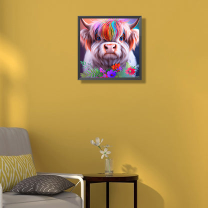 Highland Yak - Full Round Drill Diamond Painting 30*30CM