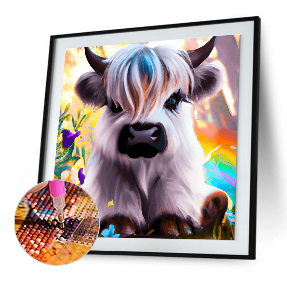 Highland Yak - Full Round Drill Diamond Painting 30*30CM
