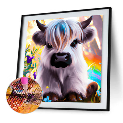 Highland Yak - Full Round Drill Diamond Painting 30*30CM