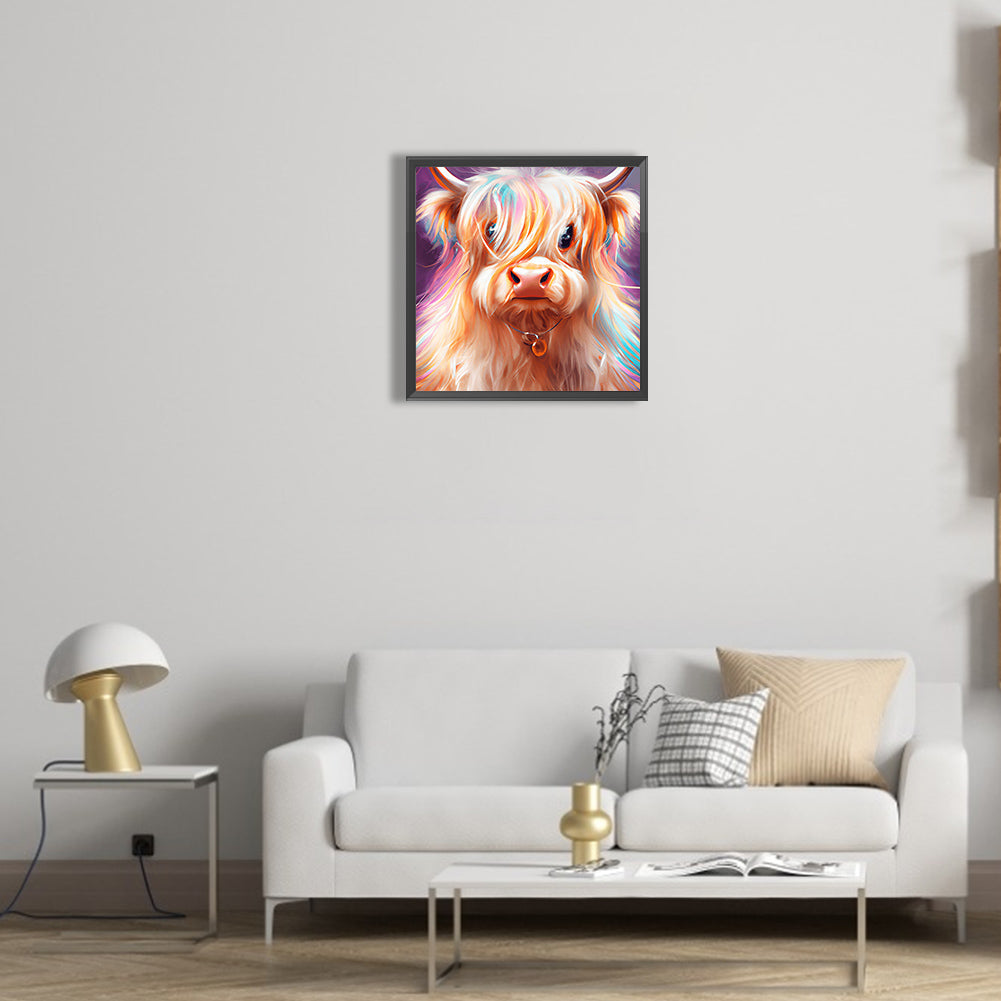 Highland Yak - Full Round Drill Diamond Painting 30*30CM