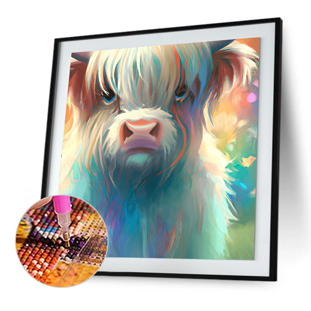Highland Yak - Full Round Drill Diamond Painting 30*30CM