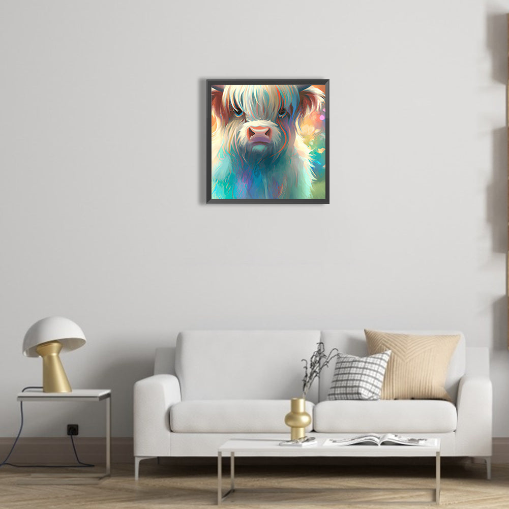Highland Yak - Full Round Drill Diamond Painting 30*30CM