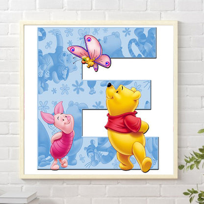 Winnie The Pooh Letter E - Full Square Drill Diamond Painting 30*30CM