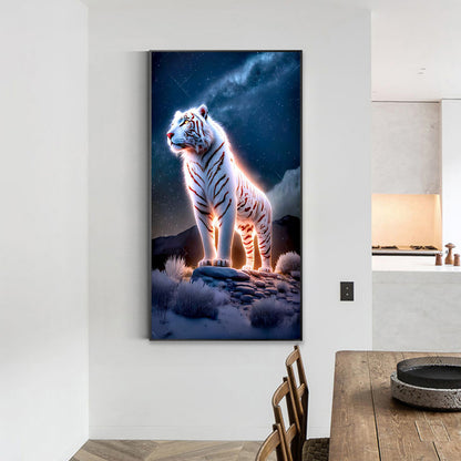White Tiger - Full Square Drill Diamond Painting 40*70CM