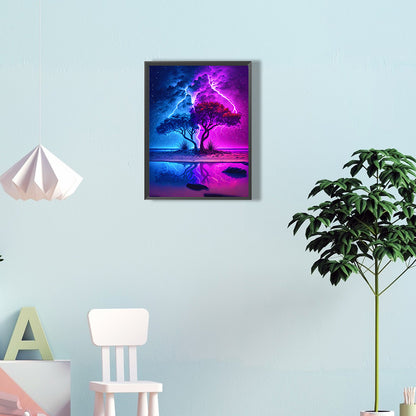 Lightning Night - Full Round Drill Diamond Painting 30*40CM