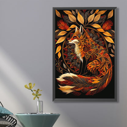Dead Leaves And Foxes - Full Round Drill Diamond Painting 40*60CM