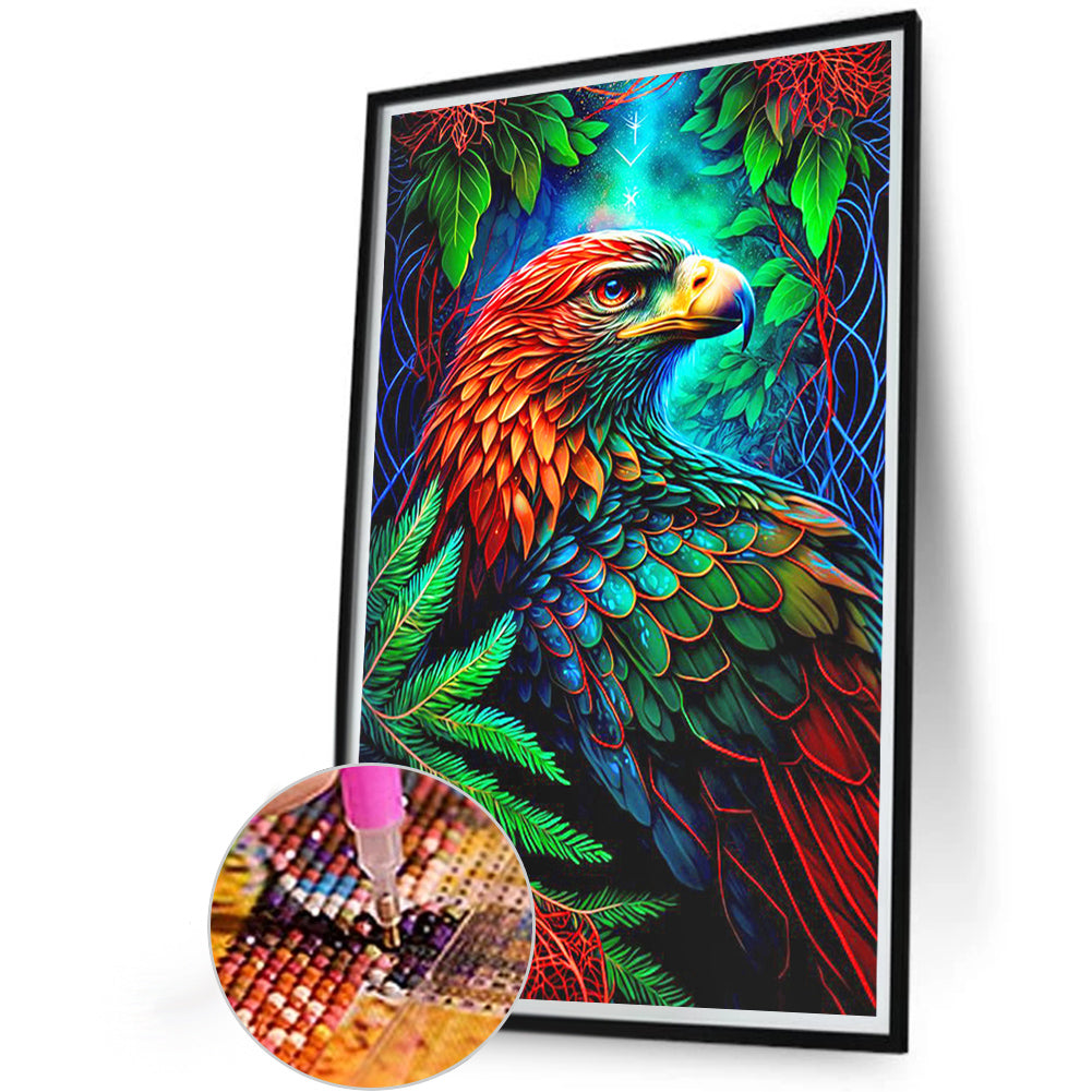 Leaves And Eagle - Full Round Drill Diamond Painting 40*60CM