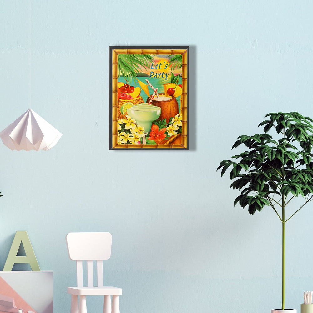 Summer Party - Full Round Drill Diamond Painting 30*40CM