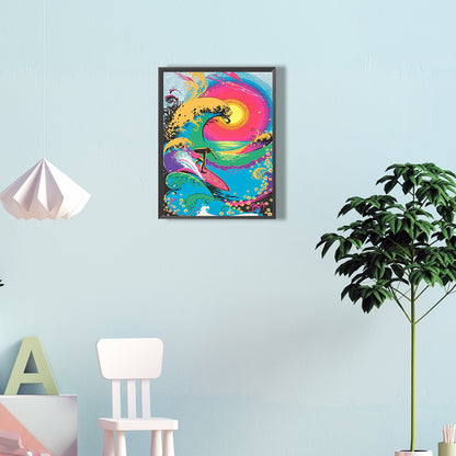 Surf - Full Round Drill Diamond Painting 30*40CM