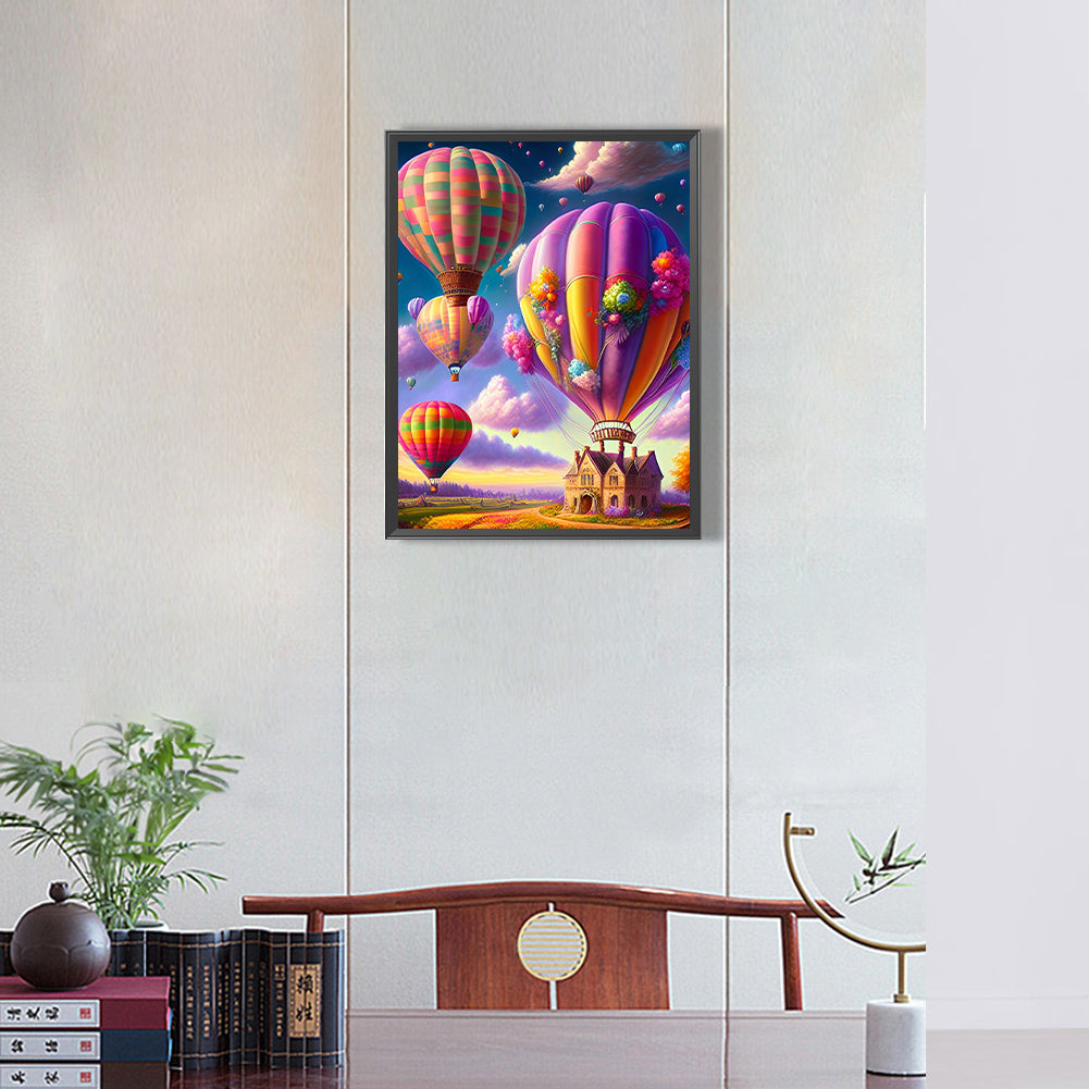Hot Air Balloon - Full Round Drill Diamond Painting 30*40CM