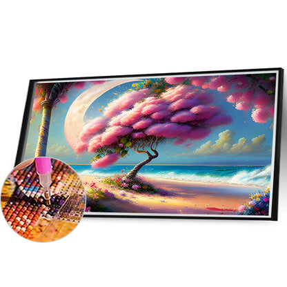 Sea Beach - Full Round Drill Diamond Painting 40*30CM