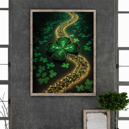 Fluorescent Green Lake - Full Round Drill Diamond Painting 30*40CM
