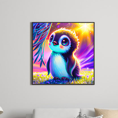 Colorful Little Animal Penguin - Full Round Drill Diamond Painting 30*30CM