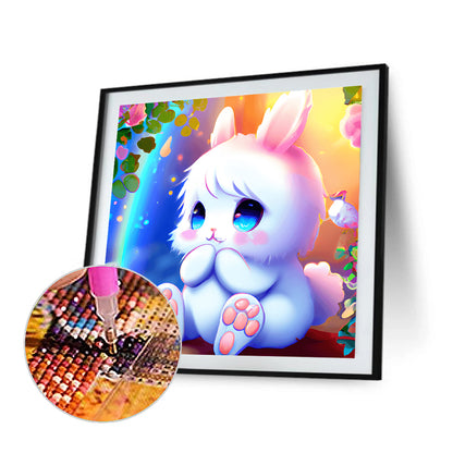 Colorful Little Animal Bunny - Full Round Drill Diamond Painting 30*30CM