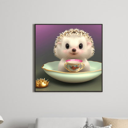 Little Squirrel In Teacup - Full Round Drill Diamond Painting 30*30CM