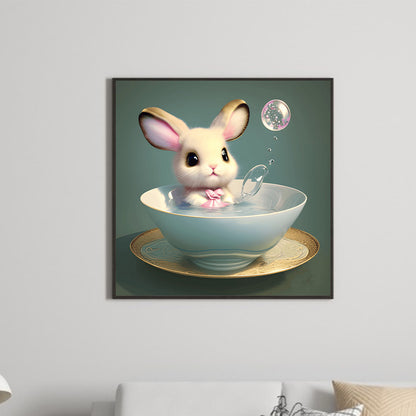 Mouse In Teacup - Full Round Drill Diamond Painting 30*30CM