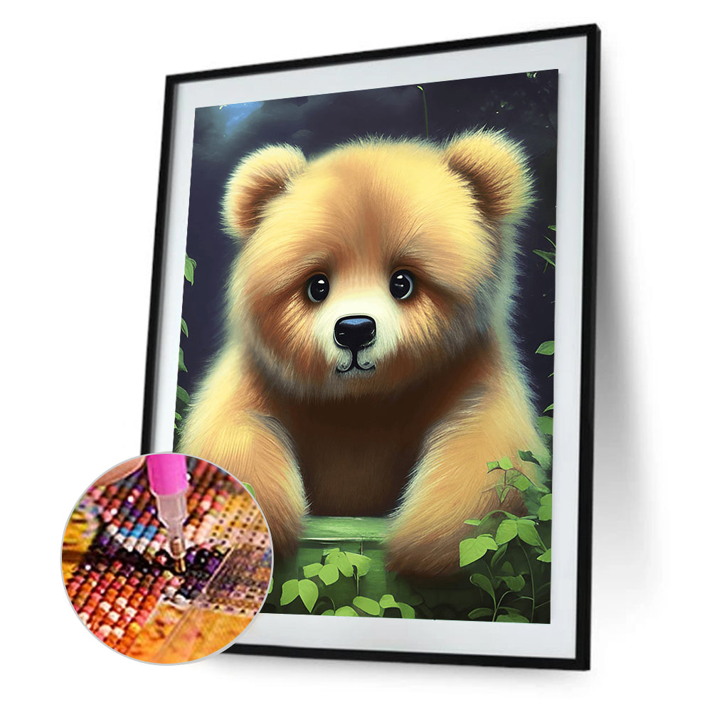 Raspberry Bear - Full Round Drill Diamond Painting 30*40CM