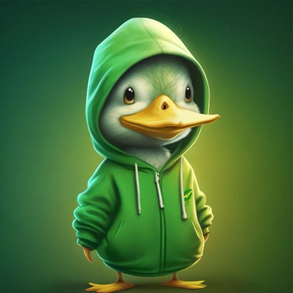 Duckling In Sweater - Full Round Drill Diamond Painting 30*30CM