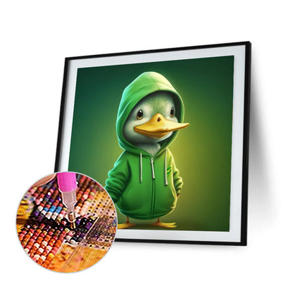 Duckling In Sweater - Full Round Drill Diamond Painting 30*30CM