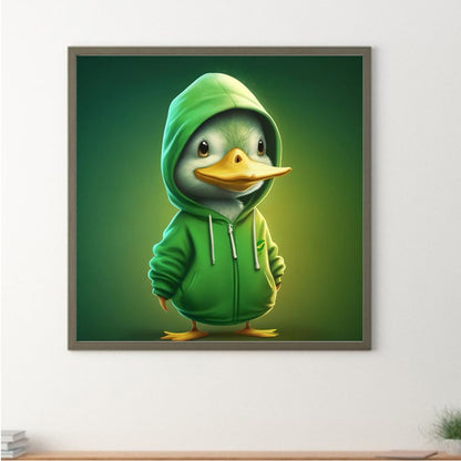 Duckling In Sweater - Full Round Drill Diamond Painting 30*30CM