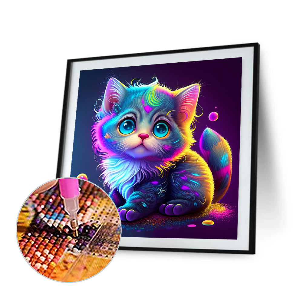 Color Kitten - Full Round Drill Diamond Painting 30*30CM