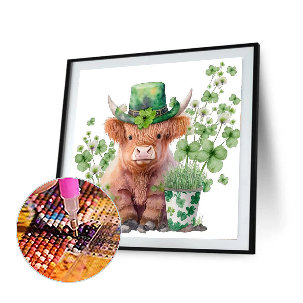 Watercolor Yak - Full Round Drill Diamond Painting 30*30CM