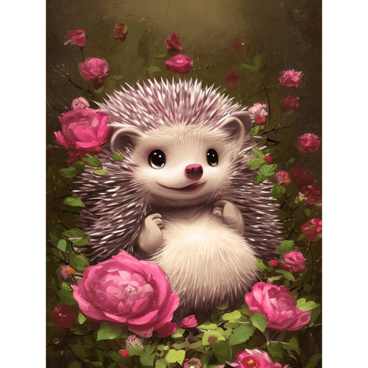 Hedgehog - Full Round Drill Diamond Painting 30*40CM