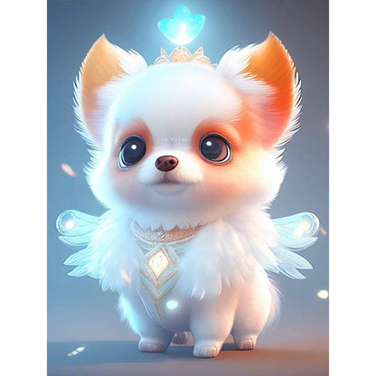 Elf Puppy - Full Round Drill Diamond Painting 30*40CM