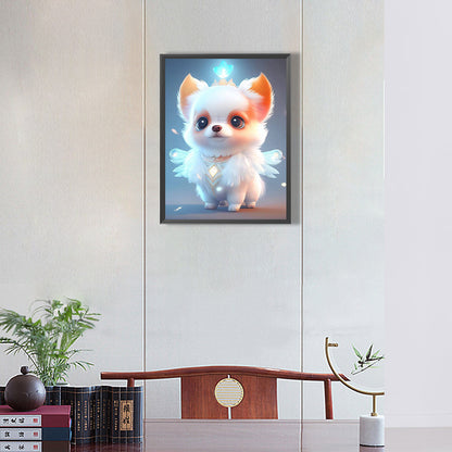 Elf Puppy - Full Round Drill Diamond Painting 30*40CM