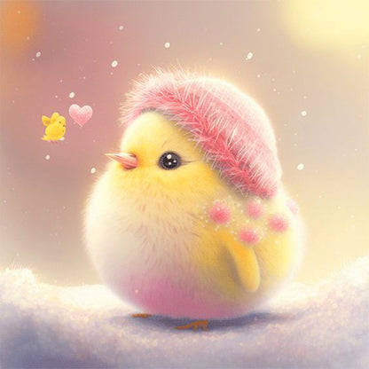 Cute Little Yellow Duck - Full Round Drill Diamond Painting 30*30CM
