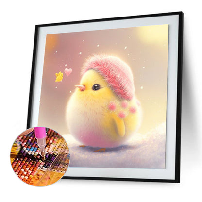 Cute Little Yellow Duck - Full Round Drill Diamond Painting 30*30CM