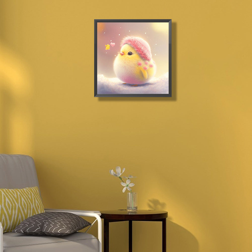 Cute Little Yellow Duck - Full Round Drill Diamond Painting 30*30CM