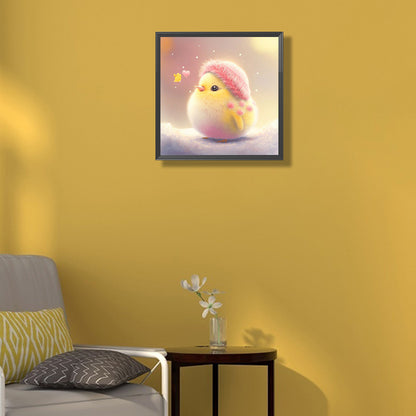 Cute Little Yellow Duck - Full Round Drill Diamond Painting 30*30CM