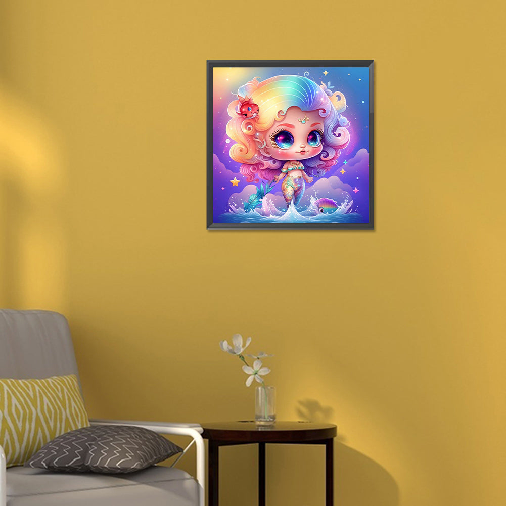 Elf Mermaid - Full Round Drill Diamond Painting 30*30CM