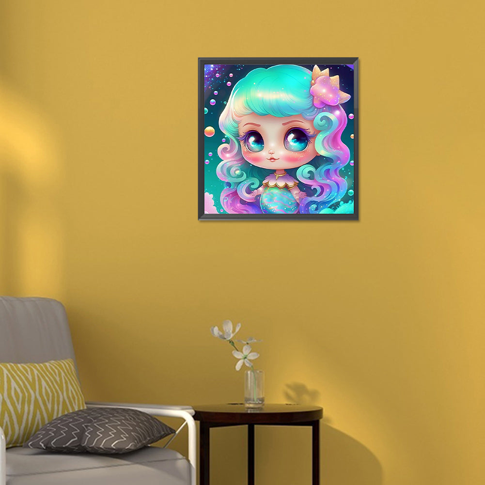 Elf Mermaid - Full Round Drill Diamond Painting 30*30CM