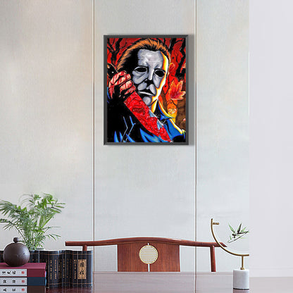 Horror Portrait - Full Round Drill Diamond Painting 30*40CM