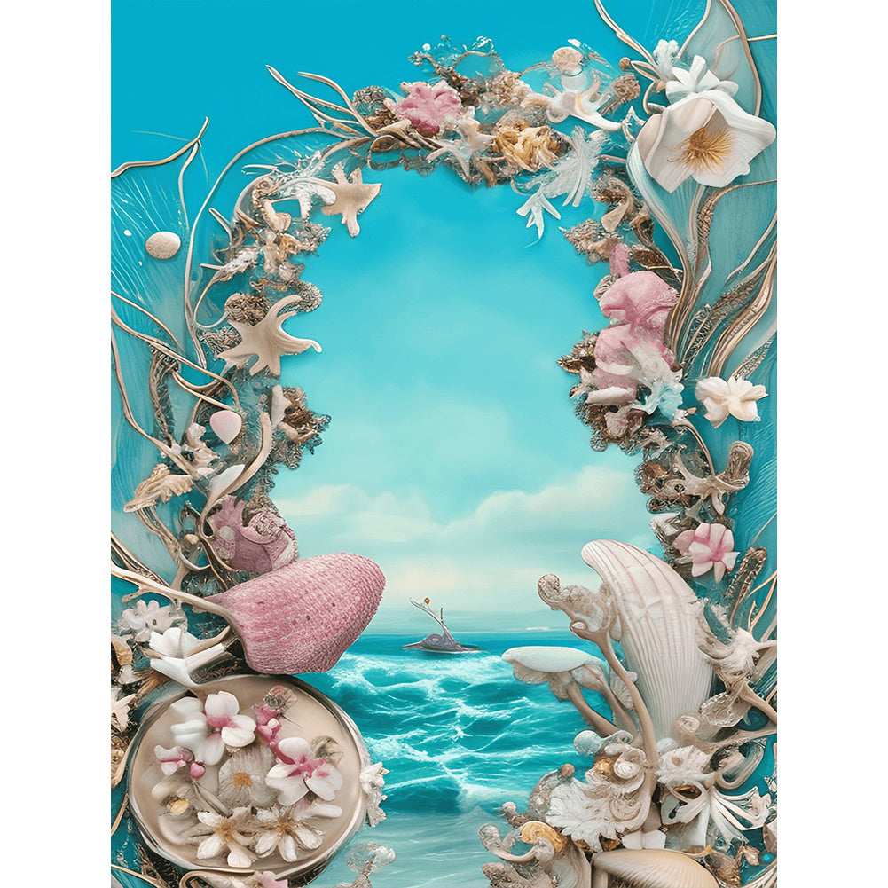 Dream Beach Shells - Full Round Drill Diamond Painting 30*40CM