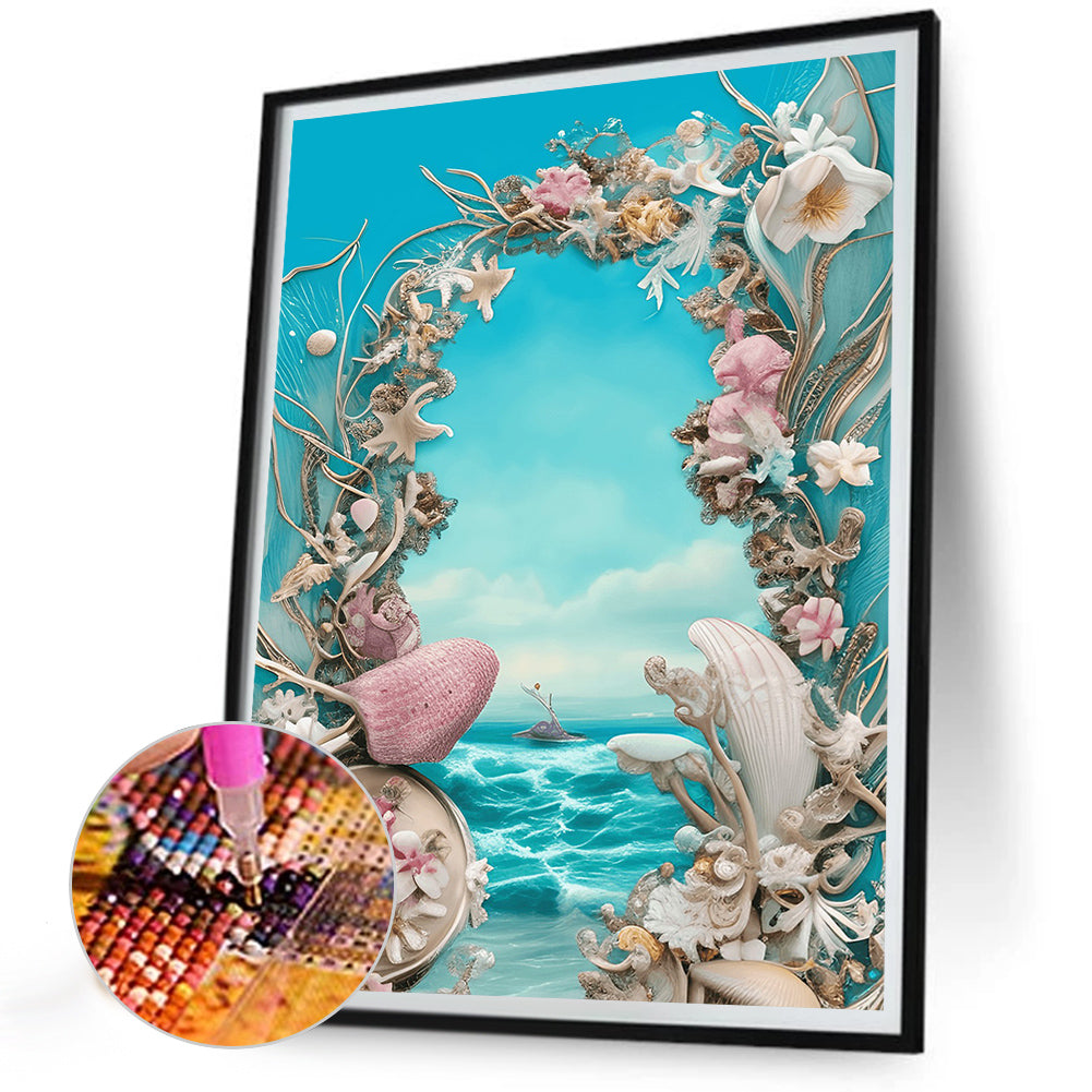 Dream Beach Shells - Full Round Drill Diamond Painting 30*40CM