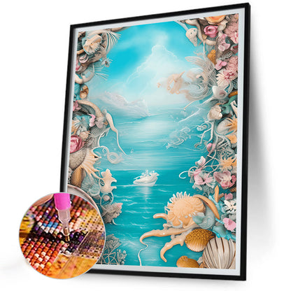 Dream Beach Shells - Full Round Drill Diamond Painting 30*40CM