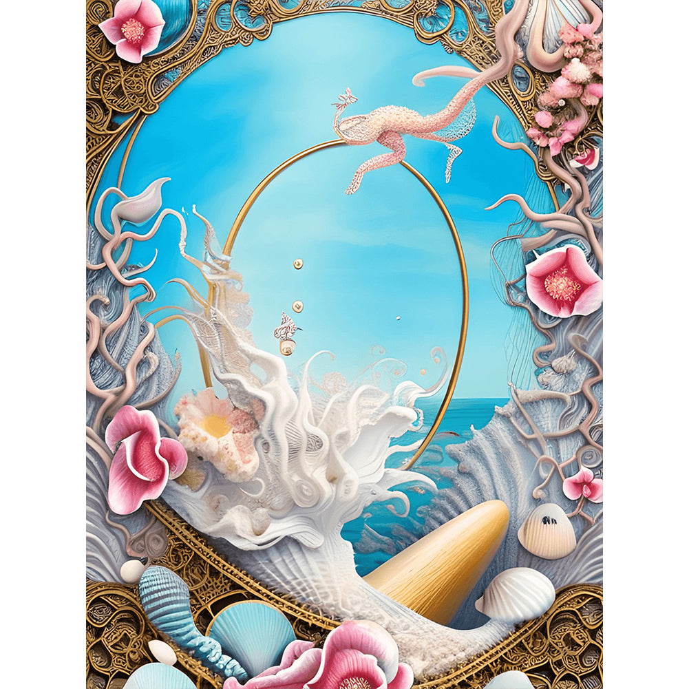Dream Beach Shells - Full Round Drill Diamond Painting 30*40CM
