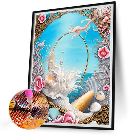 Dream Beach Shells - Full Round Drill Diamond Painting 30*40CM