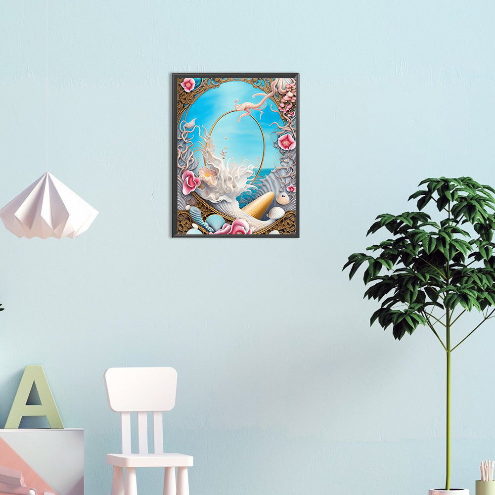 Dream Beach Shells - Full Round Drill Diamond Painting 30*40CM