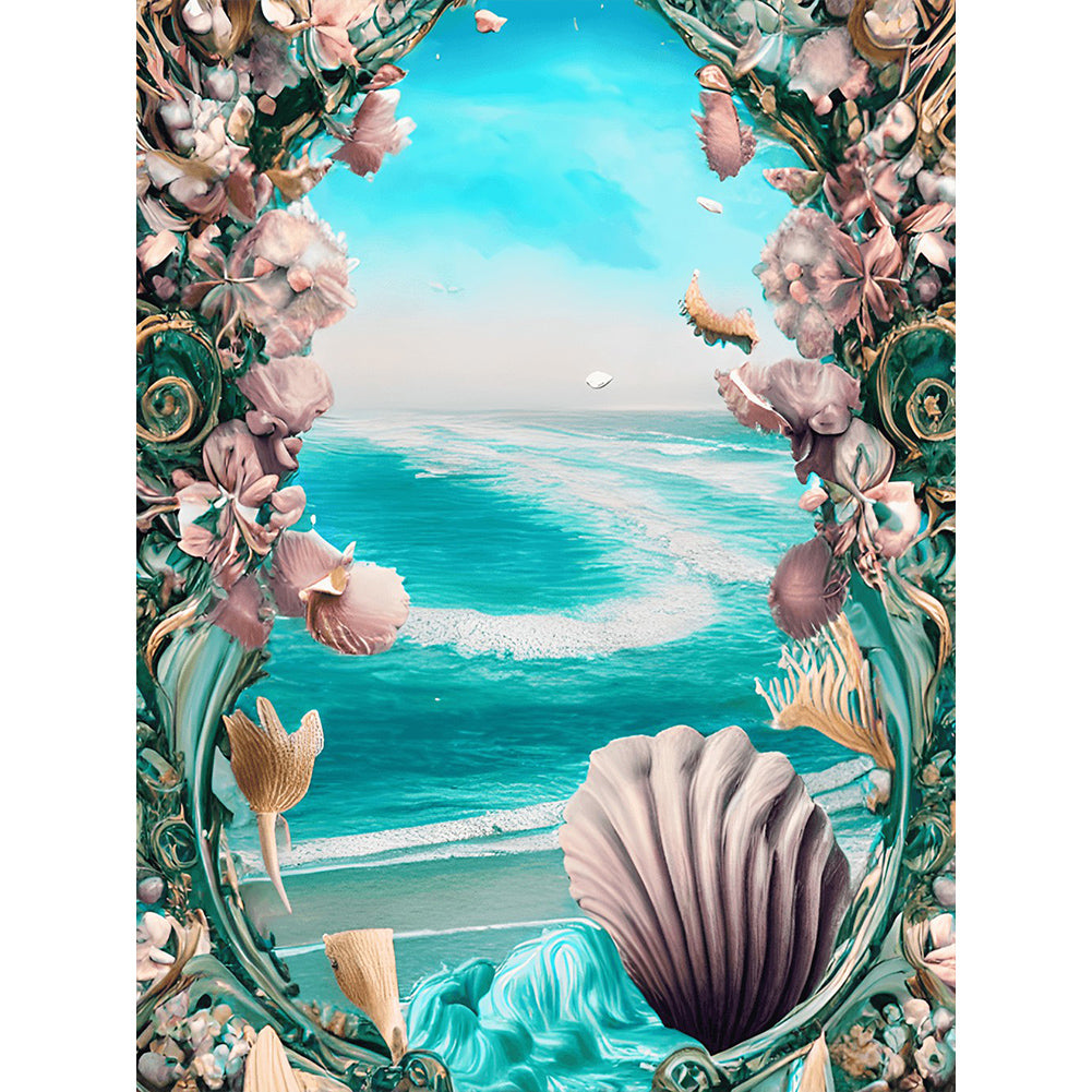 Dream Beach Shells - Full Round Drill Diamond Painting 30*40CM