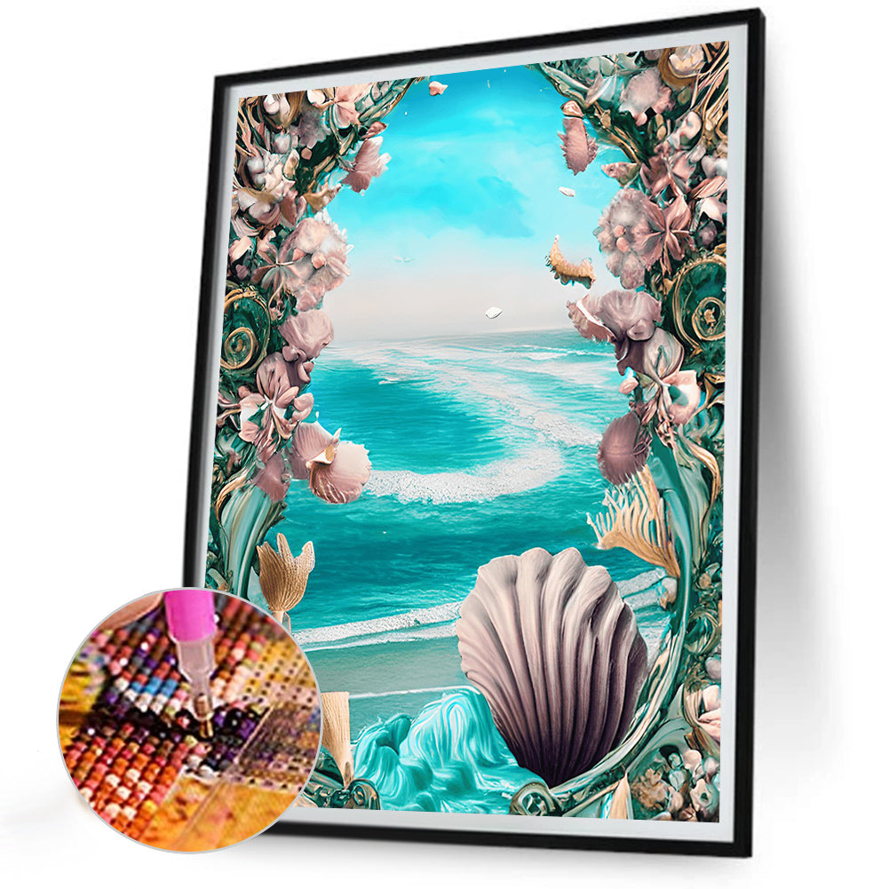 Dream Beach Shells - Full Round Drill Diamond Painting 30*40CM