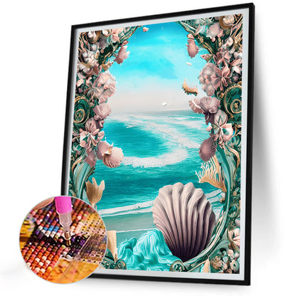 Dream Beach Shells - Full Round Drill Diamond Painting 30*40CM