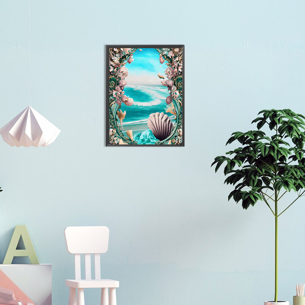 Dream Beach Shells - Full Round Drill Diamond Painting 30*40CM
