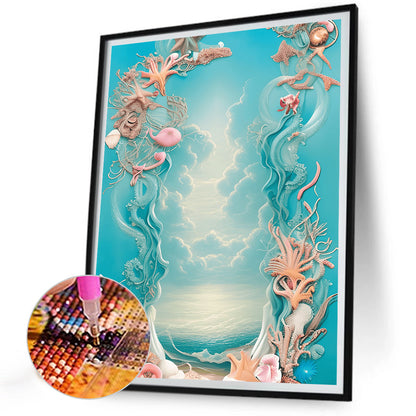 Dream Beach Shells - Full Round Drill Diamond Painting 30*40CM