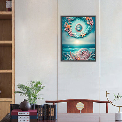 Dream Beach Shells - Full Round Drill Diamond Painting 30*40CM